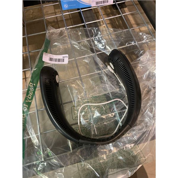 Portable wearable neck fan