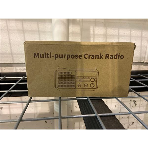 Multi-purpose crank radio