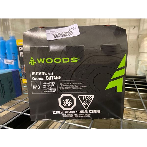 Woods - Butane Fuel (3 x 227g)