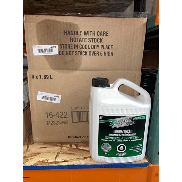 Turbo Power 50/50 Premixed Universal Antifreeze/Coolant 6 x 1.89L
