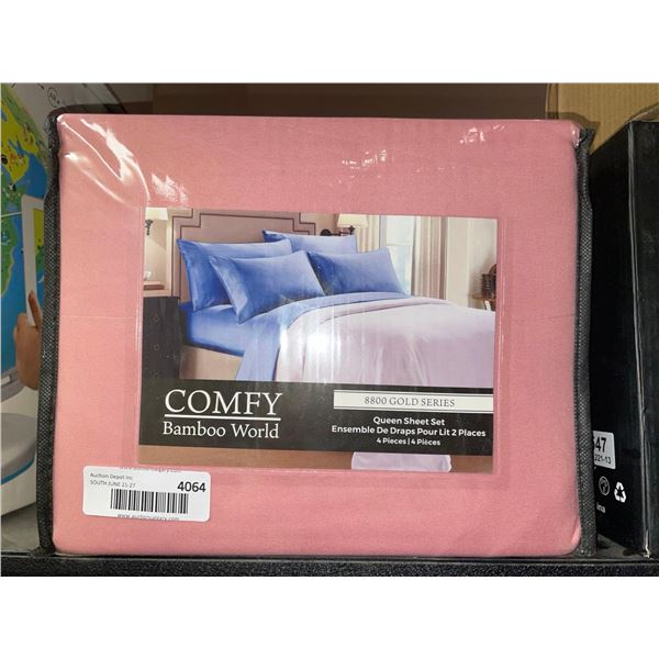 Comfy Bamboo World 8800 Gold Series Queen Sheet Set 4 Piece