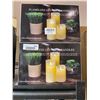 Image 3 : Hausware Flameless Candles Battery Operated Pillar Flickering Moving Wick Electric LED Candle Set Lo