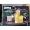 Image 2 : Hausware Flameless Candles Battery Operated Pillar Flickering Moving Wick Electric LED Candle Set Lo