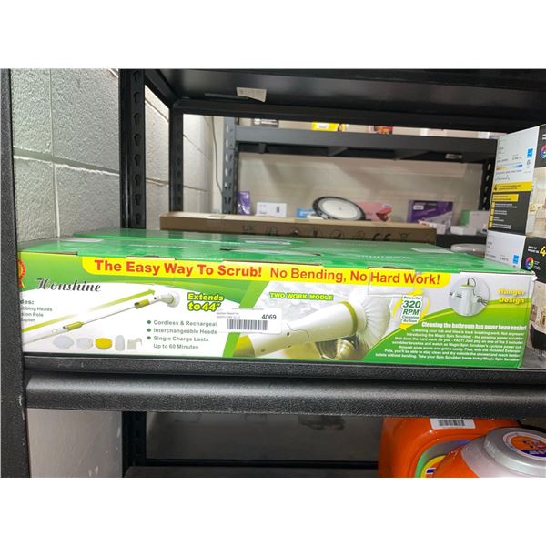 Honshine Cordless & Rechargeable Scrubber That Extends To 44"