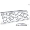 Image 1 : Wireless Keyboard and Mouse Ultra Slim Combo, TopMate 2.4G Silent Compact USB 2400DPI Mouse and Scis