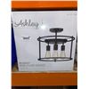 Image 1 : Ashley Harbour Lighting Belmont Semi-Flush Mount Matte Black Finish