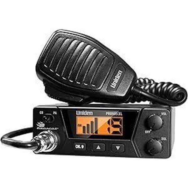 Uniden PRO505XL 40-Channel CB Radio. Pro-Series, Compact Design. Public Address (Pa) Function. Insta