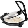 Image 1 : CucinaPro Electric Tortilla Maker - 10" Pitas, Chapati, Roti, Flatbread, Non-Stick Cooking Plates wi