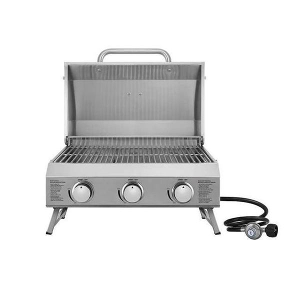 NXR 3 Burner Table Top Propane Gas Grill 24,000 BTU