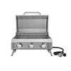 Image 1 : NXR 3 Burner Table Top Propane Gas Grill 24,000 BTU