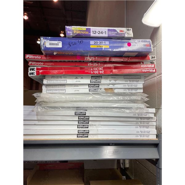 Assorted Lot of Furnace Filters