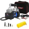 Image 1 : TYT Tire Inflator AC/DC Electric Portable Digital Air Pump, 150 PSI 12V Air Compressor with Nozzle A
