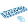 Image 1 : Mofii Wireless Keyboard and Mouse Combo,2.4G USB Multi-Color Cute Full Size Keyboard and Optical Mic