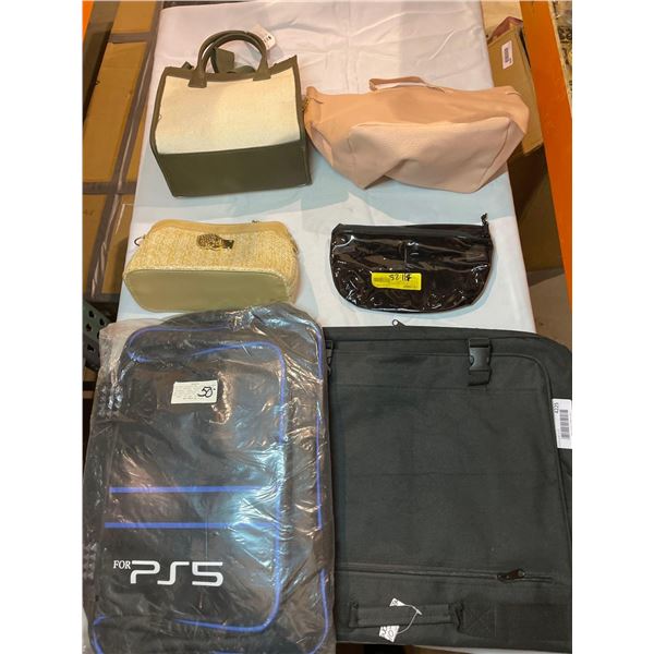 Assorted Lot of Hand Bags and Travel Bags