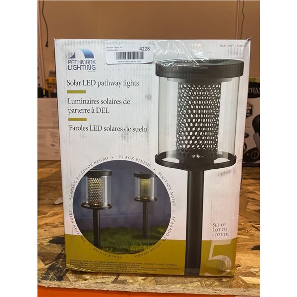 Pathmark Lighting Solar LED Pathway Lights Pack of 5