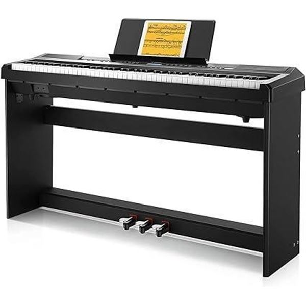 Donner DEP-20 Beginner Digital Piano 88 Key Full Size Weighted Keyboard, Portable Electric Piano wit