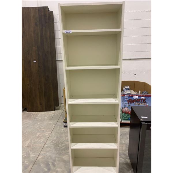 6 Level Book Shelf Height  79.5" Width 23.25" Depth 11"