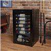 Image 1 : Wine Enthusiast VinoView® 36-Bottle Black Stainless Steel Wine Cellar