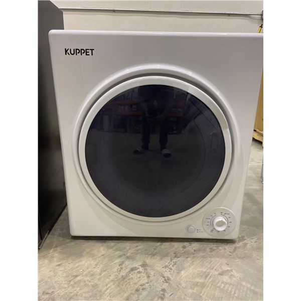 KUPPET 1300W Compact Laundry Dryer, 11lbs Portable Dryer with Stainless Steel Tub, Control Panel Ups