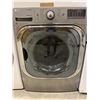 Image 1 : LG 9.0 Cu. Ft.Stackable Front Load Gas Dryer in Graphite Steel with TrueSteam, SteamFresh and Pedest