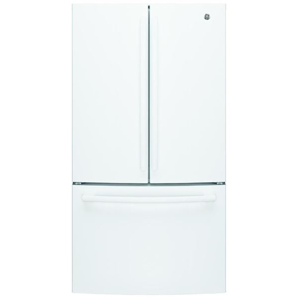 GE GNE27JGMWW French Door Refrigerator, 36 inch Width, ENERGY STAR Certified, 26.7 cu. ft. Capacity