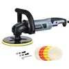 Image 1 : WORKPRO Car Polisher, 7-inch Buffer Waxer with  6 Variable Speed 1000-3800 RPM, Detachable Handle, I