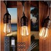 Image 1 : S14 LED Outdoor String Lights - 52 Ft.(42+10) Outdoor Lights with Remote, Timer, Dimmable Patio Ligh