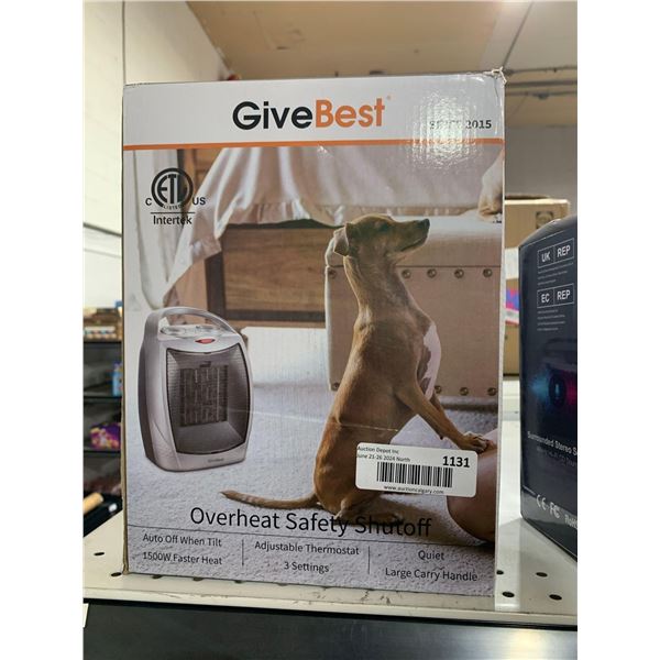 GiveBest Overheat Safety Shutoff Ceramic Heater