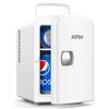 Image 1 : AstroAI Mini Fridge, 4 Liter/6 Can Portable Thermoelectric Cooler Refrigerators for Skincare, Bevera