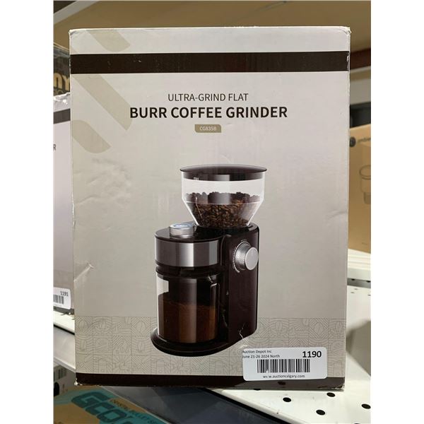 Ultra Grind Flat Burr Coffee Grinder Model CG835B