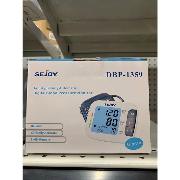 Sejoy DBP-1359 Arm-Type Fully Automatic Digital Blood Pressure Monitor