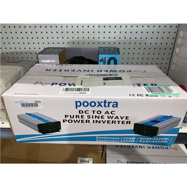 Pooxtra DC to AC Pure Sine Wave Power Inverter  Continuous 2000w / Surge 4000w