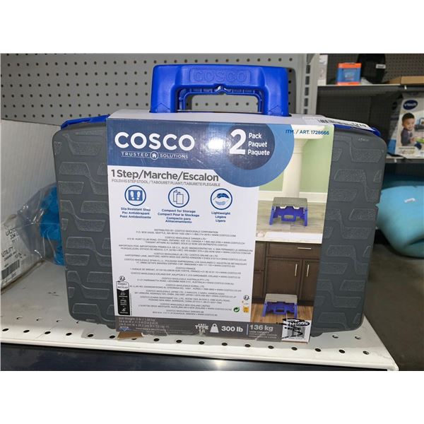 Cosco 1 Step Folding Foot Stool Pack of 2