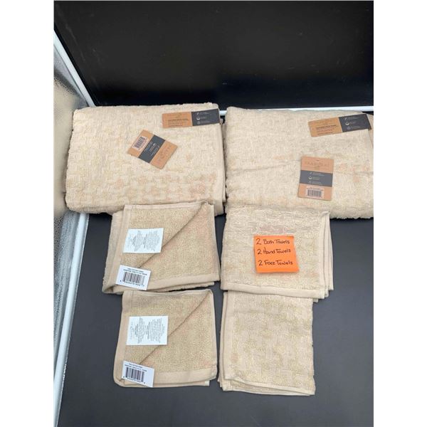 Paarzaat 6 Piece Bathroom Towel Set