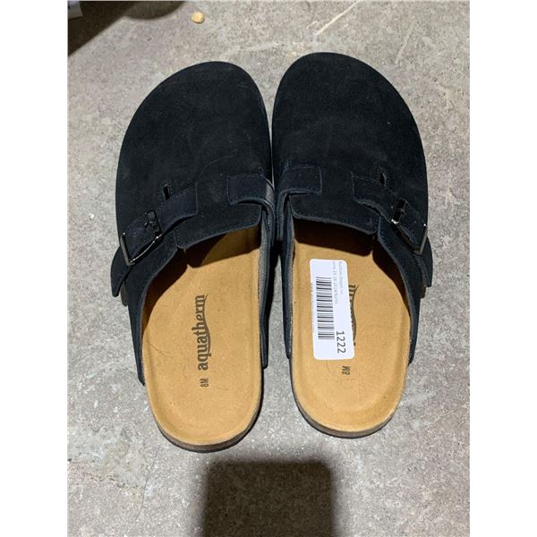 Aqyuatherm Suede Clogs Size 8