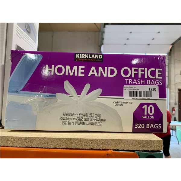 Kirkland Signature Hone & Office Trash Bags 320 Bags