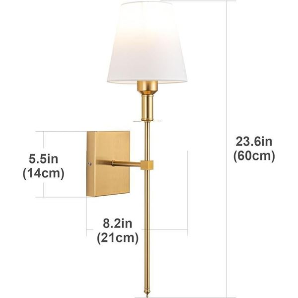 Wall Light Battery Operated Sconce Set Of 2，not Hardwired Fixture,Battery Powered Wall Sco