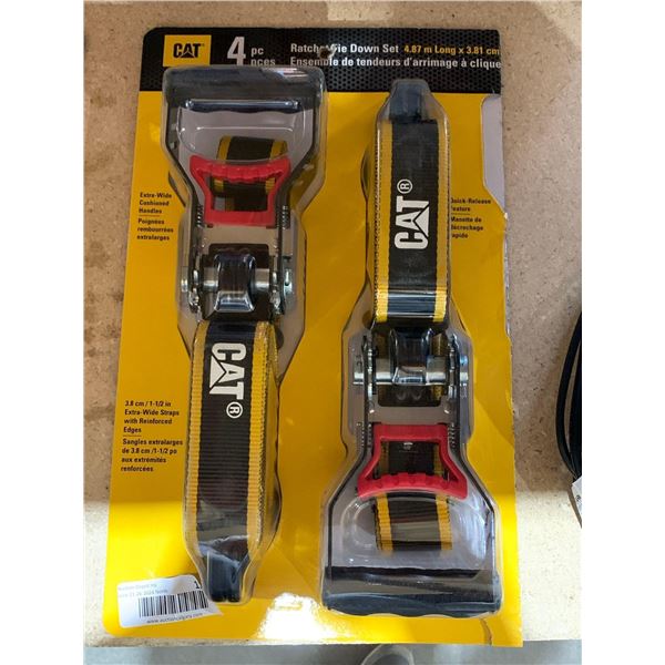 CAT Ratchet Tie Down Set 4.87m Long x 3.81cm Pack of 2