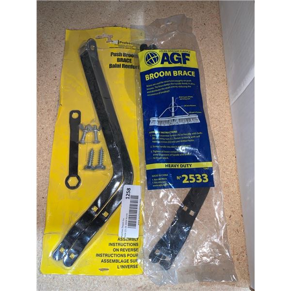 Lot of Push Broom Braces