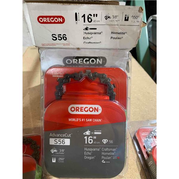 Oregon S56 Lot of 3 AdvanceCut Chainsaw Chain for 16-Inch Bar -56 Drive Links – low-kickbac