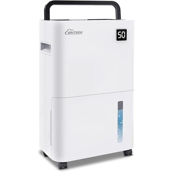 ITSOU 50 Pints Dehumidifier Covers Up to 3500 Sq.Ft for Home Basements Bedroom, Dehumidifier with Dr
