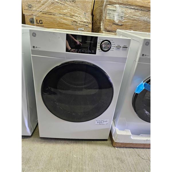 GE 4.1 Cu. Ft. Vented Electric Dryer with Stainless Steel Drum White **SCRATCH & DENT***