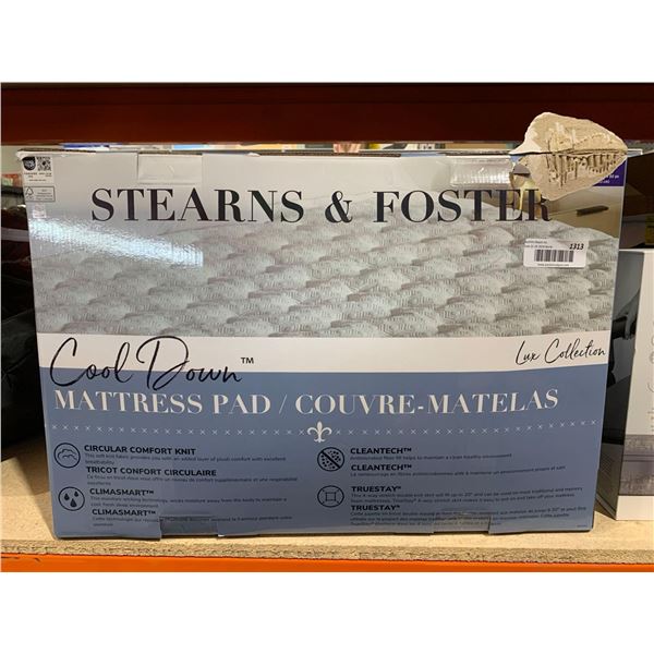 Stearns & Foster Cool Down Mattress pad Cover Queen SIze