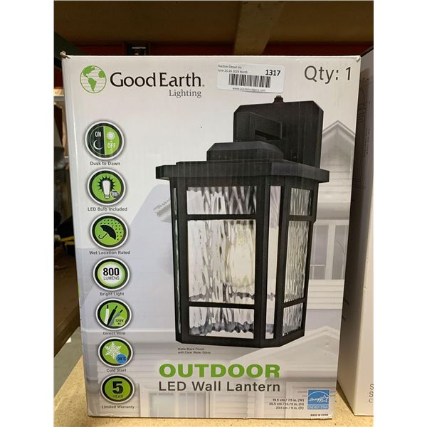 Good Earth Lighting Outdoor LED Wall Lantern