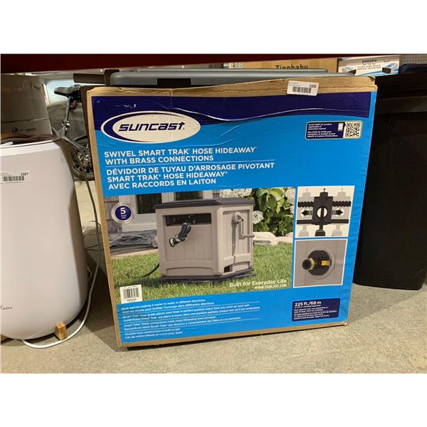 Suncast Swivel Smart Trak Hose Hideaway with Brass Connections