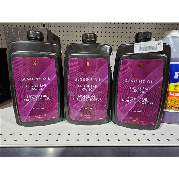 Rolls Royce Genuine LL-12 FE SAE 0W-30 Motor Oil 3x2L