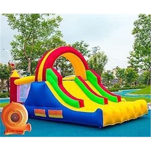 HuaKastro 16x7.2FT Inflatable Bouncy Castle for Kids Indoor Outdoor with 2 Racing Slides, Bouncing a