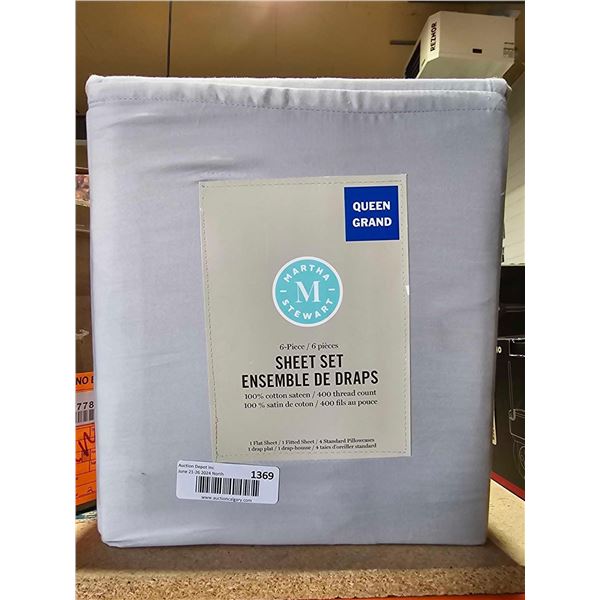 Martha Stewart 6 Pc Sheet Set  - Queen Size