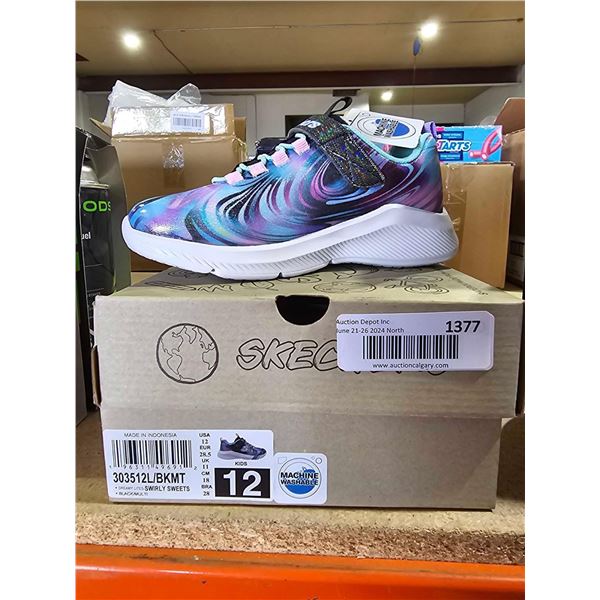 Skechers Swirly Sweet Childrens Shoes - Size 12