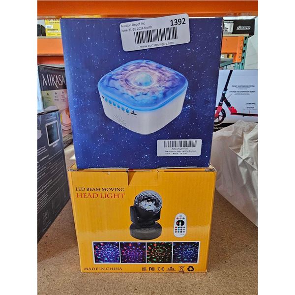 Star Projector Nightlight &  LED Beam Moving Head Light